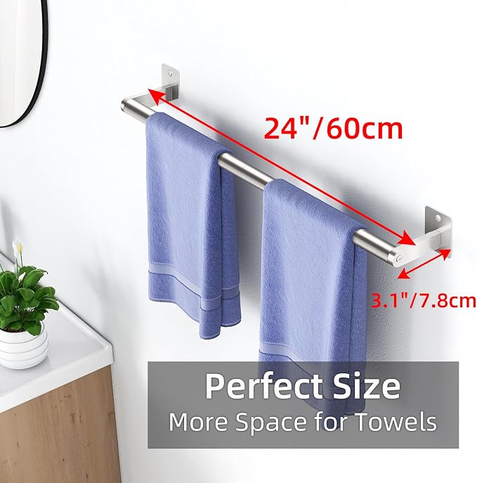 Bathroom Towel Bar, 24 Inch Towel Racks - Image 6