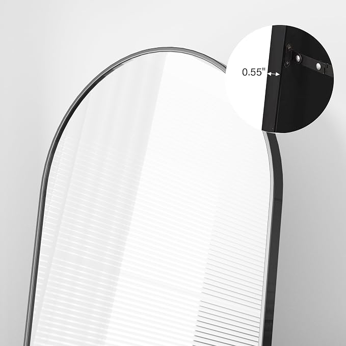 Floor Mirror, Arched Mirrors Full Length, Freestanding Mirrors, Arch Floor - Image 5