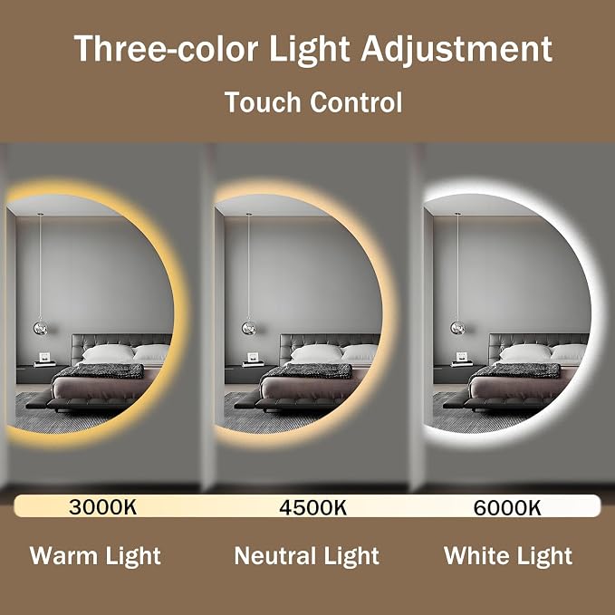 Modern Smart Anti-Fog Bathroom Mirror - Image 3
