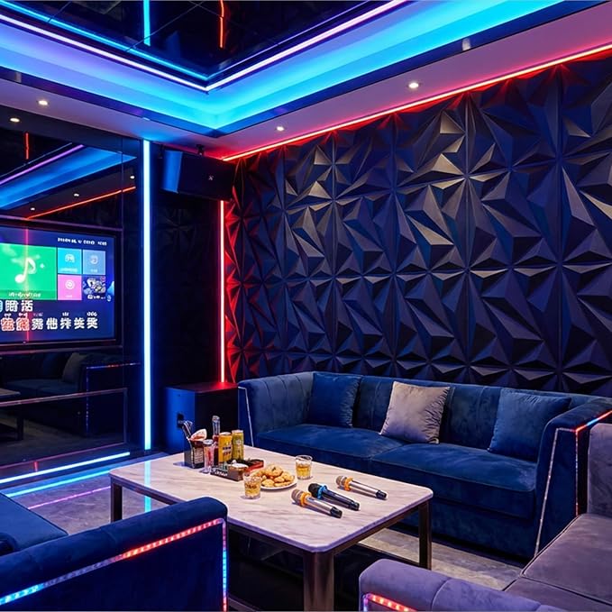 3D Wall Panel Diamond for Interior Wall Decor, Waterproof, Heat Resistant PVC - Image 6