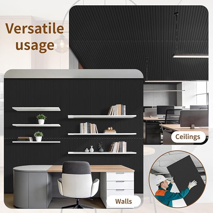RITOLLO 8-Pack PVC Slat Wall Panels - Image 7