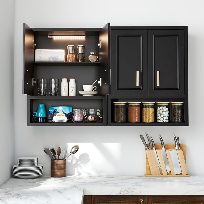 VANIRROR Black Wall Cabinet 23x29 inch - Image 2