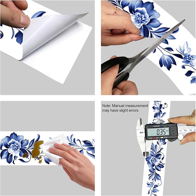 HOMETITUTE Wallpaper Border Peel and Stick Decorative Wall Trim Self Adhesive - Image 8
