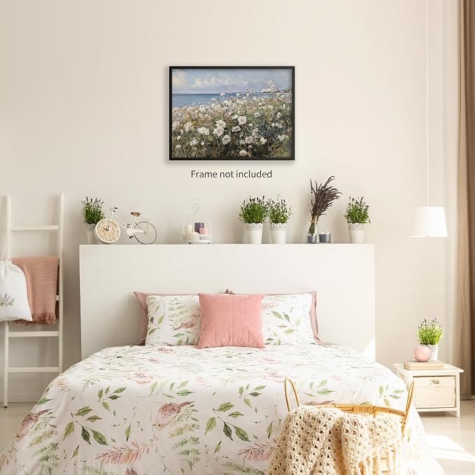 rumlud Nature Landscape Wall Art Coastal Wildflower Poster French Spring - Image 5