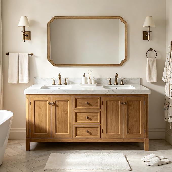 WallBeyond 30" x 48" Wood Bathroom Mirror - Image 4