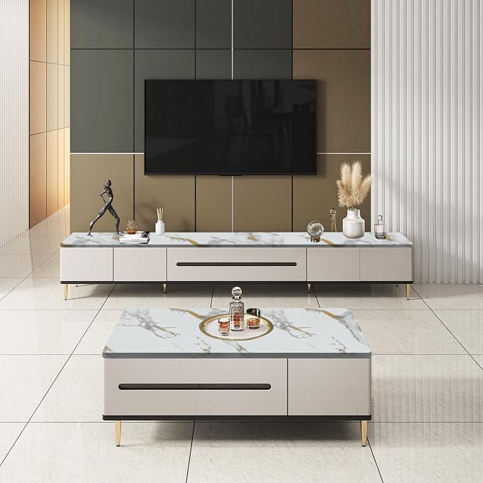 Abyssaly Marble Contact Paper for Countertops Gold Grey White Marble Peel and - Image 3