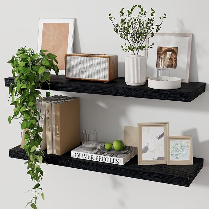 Marsmiles Wood Floating Shelves by Marsmiles
