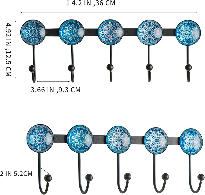 Boho Coat Rack Wall Mounted - Image 4
