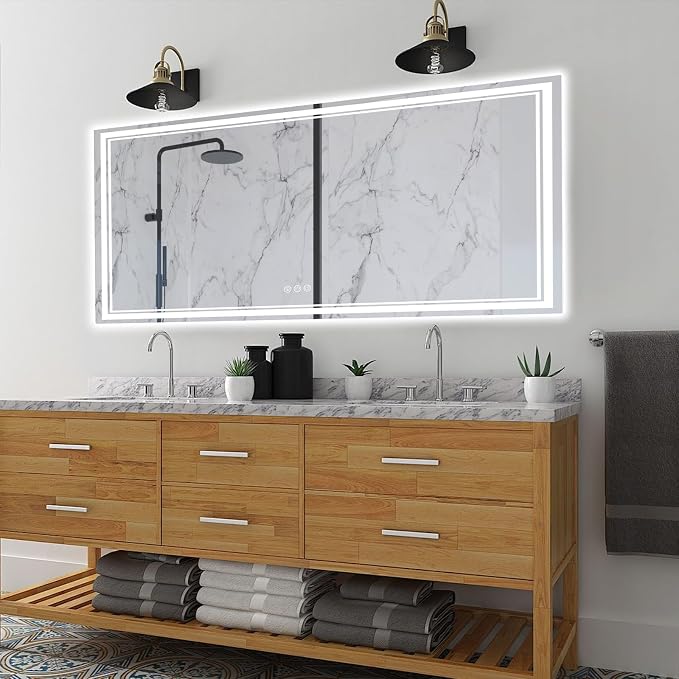 Ratsamee 60x40 Inch Led Mirror for Bathroom - Image 2