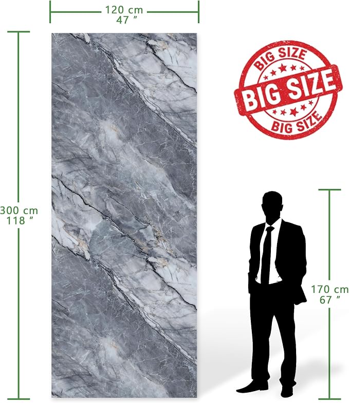 Marble Peel and Stick Waterproof Wall Paneling, Covers 38.75 Sq. Ft. - Image 2