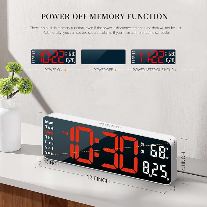 Digital Clock, Digital Wall Clock - Image 8