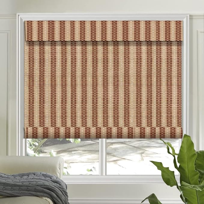 Letau No Drill No Tools Cordless Wood Window Shades Blinds, Bamboo Light by LETAU