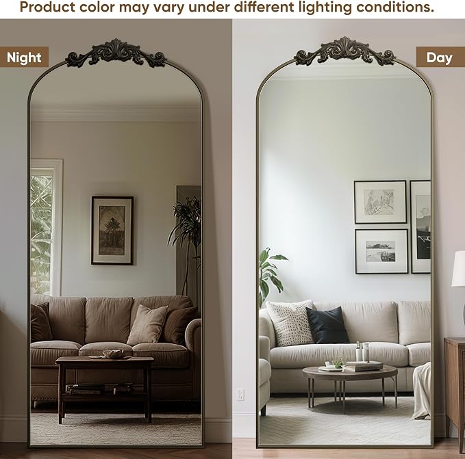 Antok Arched Full Length Mirror, Full Body Mirrors - Image 4