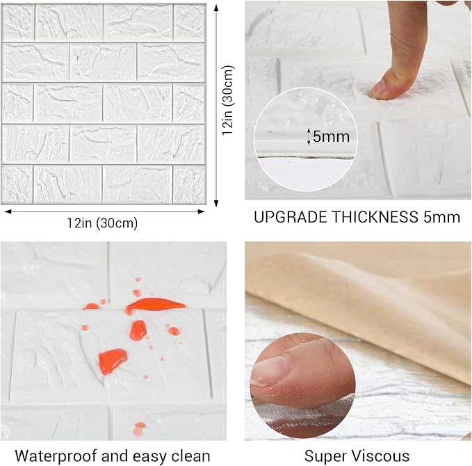30 Pcs 3D Wall Panels Peel and Stick, Home Decoration - Image 2