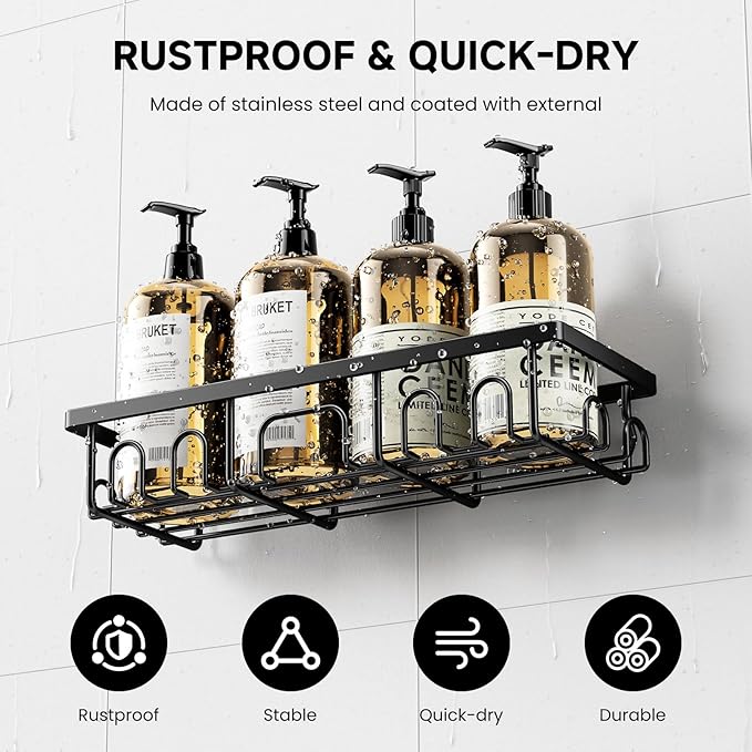 Shower Caddy, 3 Pack Shower Shelves - Image 4