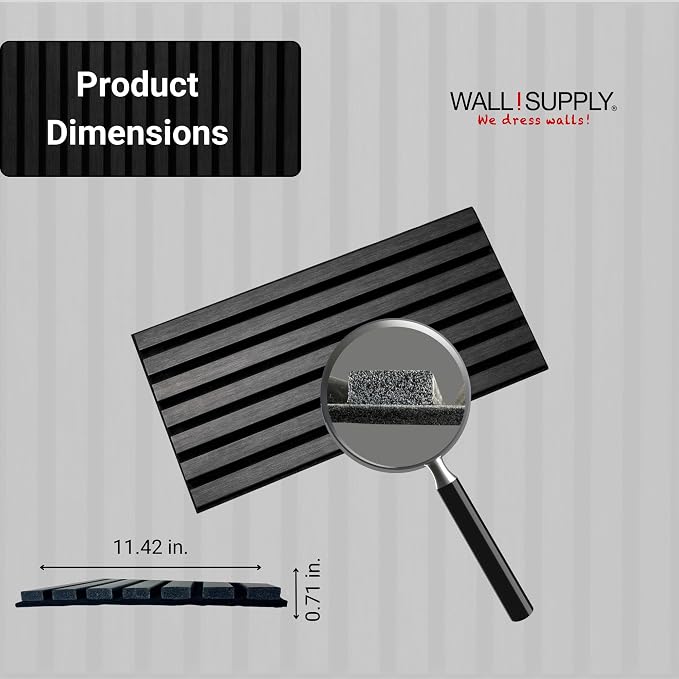 Wall!Supply 3D Soundproof Wall Panels – Acoustic Anthracite Finish – EPS Foam - Image 6