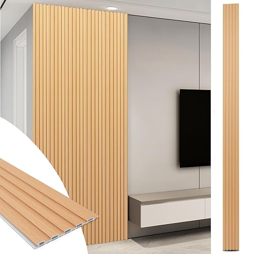 Art3d WPC Slat Wall Panels, Living Room by Art3d