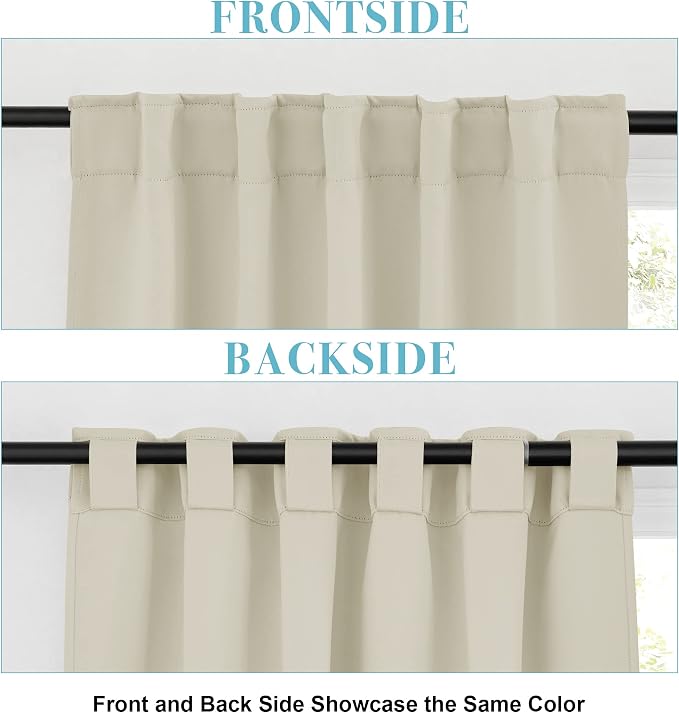 RYB HOME Blackout Curtains for Bedroom, Window Shades Thermal Insulating - Image 6