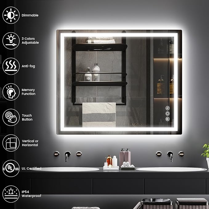 Memobarco 30"x 36" Bathroom Mirror - Image 3
