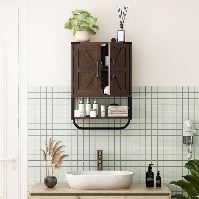 RUSTOWN Farmhouse Rustic Medicine Cabinet - Image 2