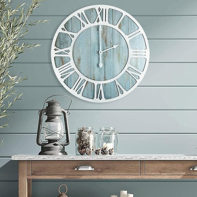 1st owned Wall Clocks for Living Room Decor, Round Silent Non Ticking, Modern - Image 8