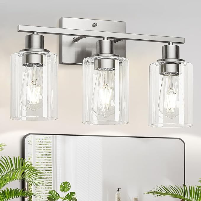 MOKATNG 3-Light Bathroom Light Fixtures, Vanity Light by Bathroomlightfixtures