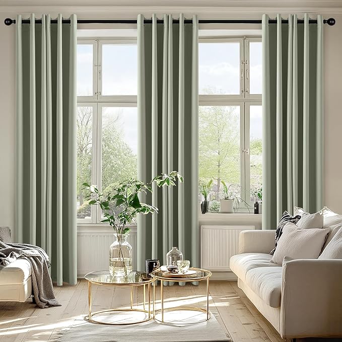 MIULEE Blackout Curtains for Bedroom Living Room 2 Panels, Thermal Insulated - Image 6