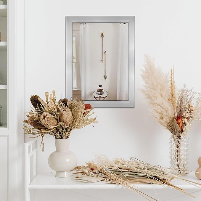 Ruomeng Wall Mirror Rectangle Decorative Mirror 12" x 16" - Image 4