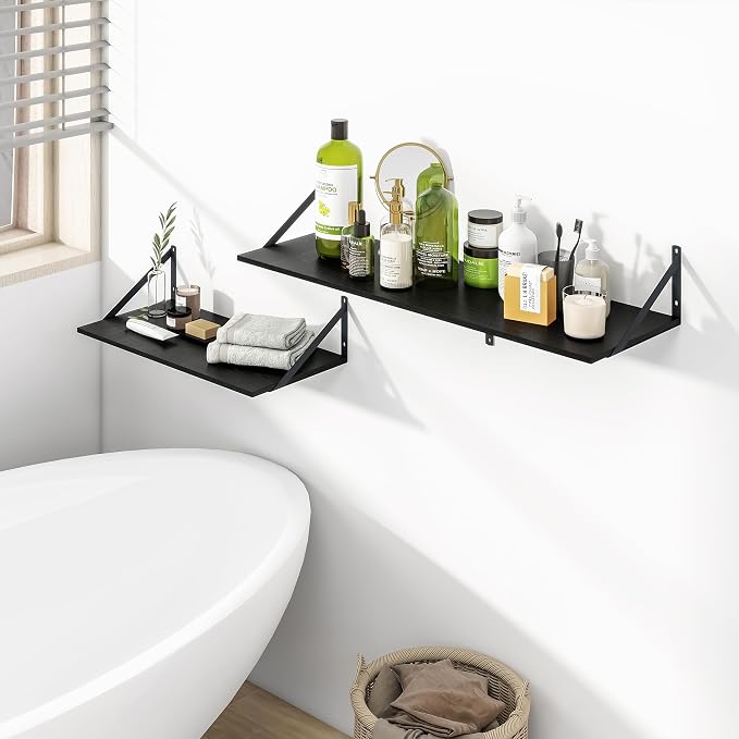Heimlove Black Deep Floating Shelves - Image 7