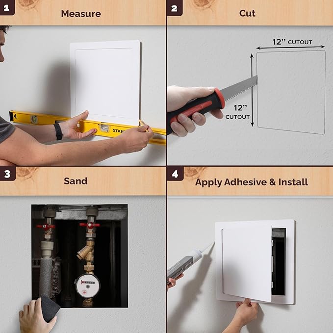 Morvat Access Panel 12x12 Inch for Drywall & Ceiling - Image 3