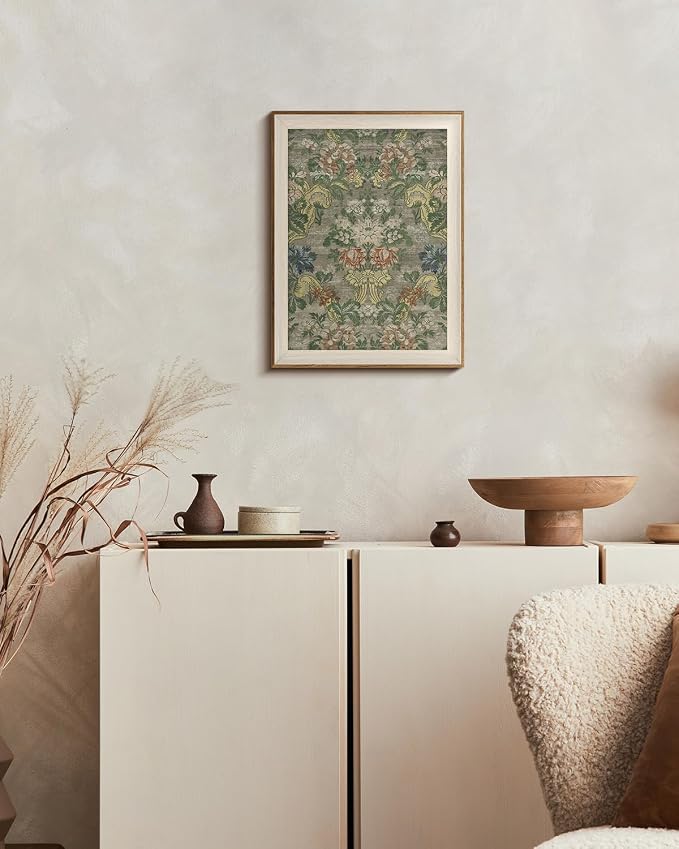 VIYYIEA Framed Wall Art for Living Room, Pattern Canvas Prints, Vintage Home - Image 5