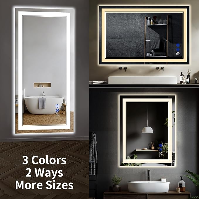 48"x36" LED Bathroom Mirror - Image 8