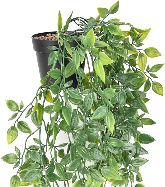 BLEUM CADE Fake Hanging Plants, Faux Mandala Vines Hanging Plant Greenery - Image 2