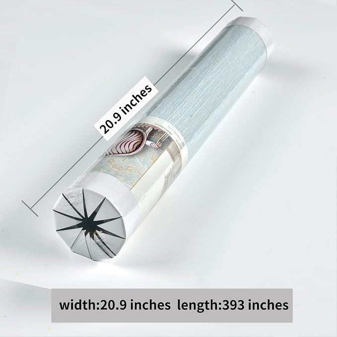 Haimin Grasscloth Wallpaper Peel and Stick 20.9in X 393in Fabric Contact Paper - Image 2