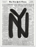 noxozoqm Black and White Newspaper Wall Art Vintage New York City Poster Trendy by Unknown