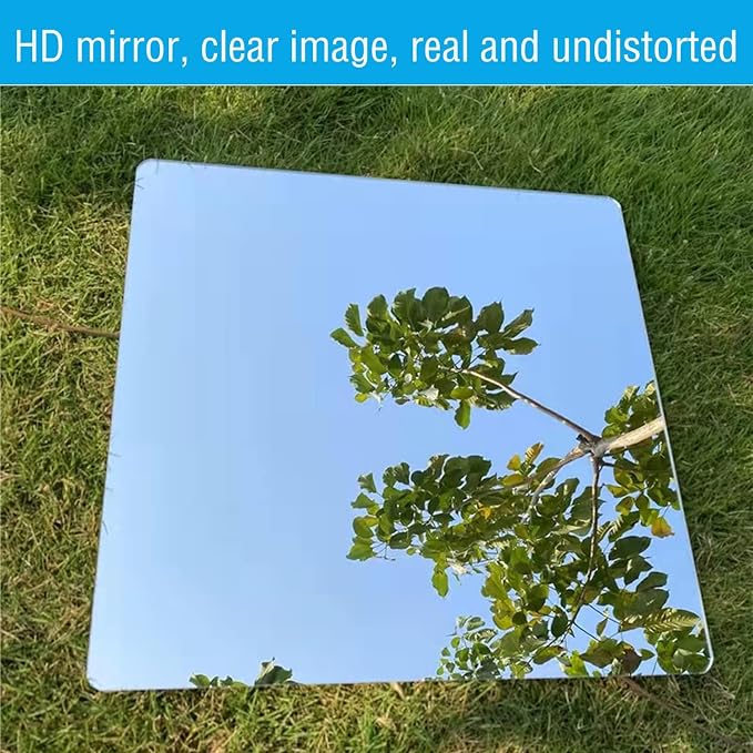 16"x12" Acrylic Mirror Sheet, Flexible Non Glass Body Mirror Tiles Large Self - Image 8