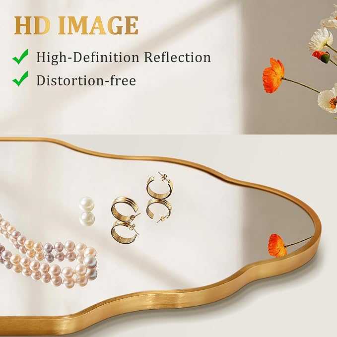 Scalloped Mirror for Bathroom - Image 3