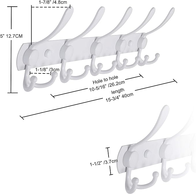 Dseap Wall Mounted Coat Rack - Image 6