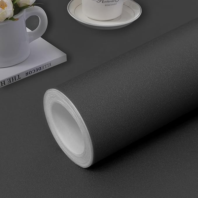 practicalWs 15.7"x 590.5" Grey Wallpaper Self Adhesive Peel and Stick Wall by practicalWs