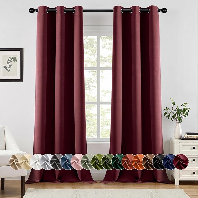 MIULEE Blackout Curtains for Bedroom Living Room 2 Panels, Thermal Insulated by MIULEE