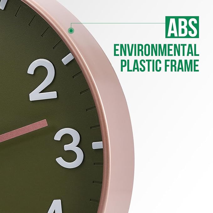 Wall Clock Modern Simple Quartz Decorative Clock Non-Ticking Silent Battery - Image 4