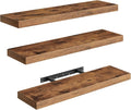 RALGEND Floating Shelves for Wall, 1.5" Thick Wall Shelf Set of 3 by RALGEND