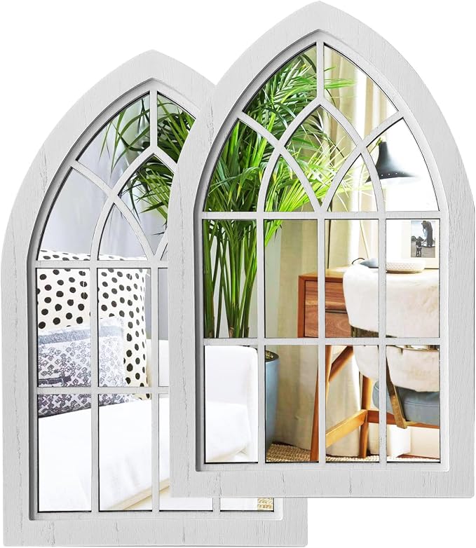 ZEXUIRU 2 Set. Rustic Wall Mirrors by ZEXUIRU