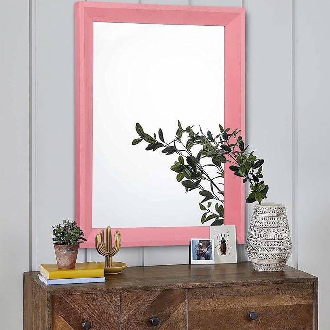 AAZZKANG Rectangle Mirror with Wood Frame Modern Farmhouse Wall Mirrors Decor - Image 3