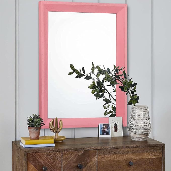 AAZZKANG Rectangle Mirror with Wood Frame Modern Farmhouse Wall Mirrors Decor - Image 7