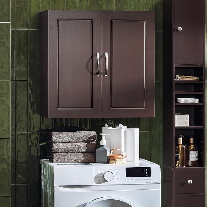 SoBuy Wall Cabinet Laundry Room, Medicine Cabinet - Image 5