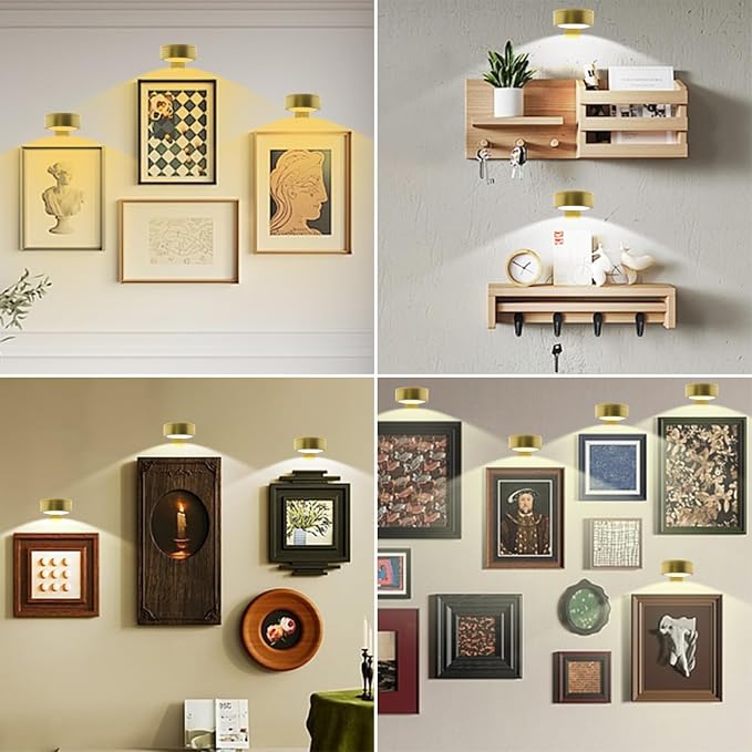 6pcs Wall Picture Light Battery Operated, Painting Light - Image 6