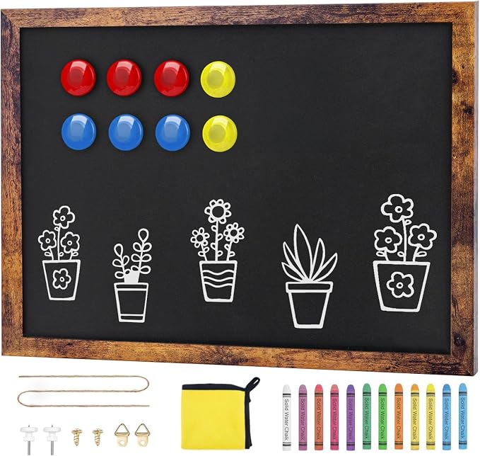 Magnetic Chalkboard, 12x16 Inches Blackboard by JEFURE
