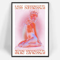 Spiritual Affirmation Art Poster Pink Woman Canvas Wall Art Aesthetic Pictures by Liyark