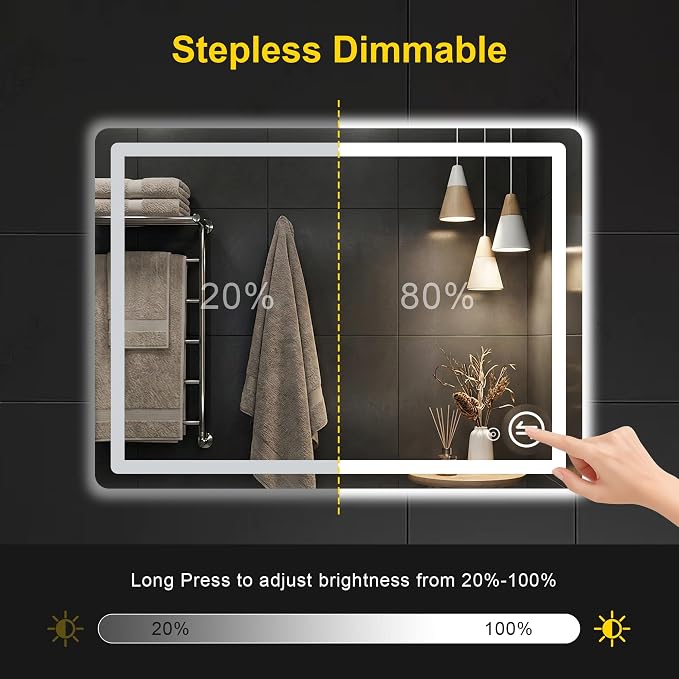 LED Bathroom Mirror with Lights - Image 5